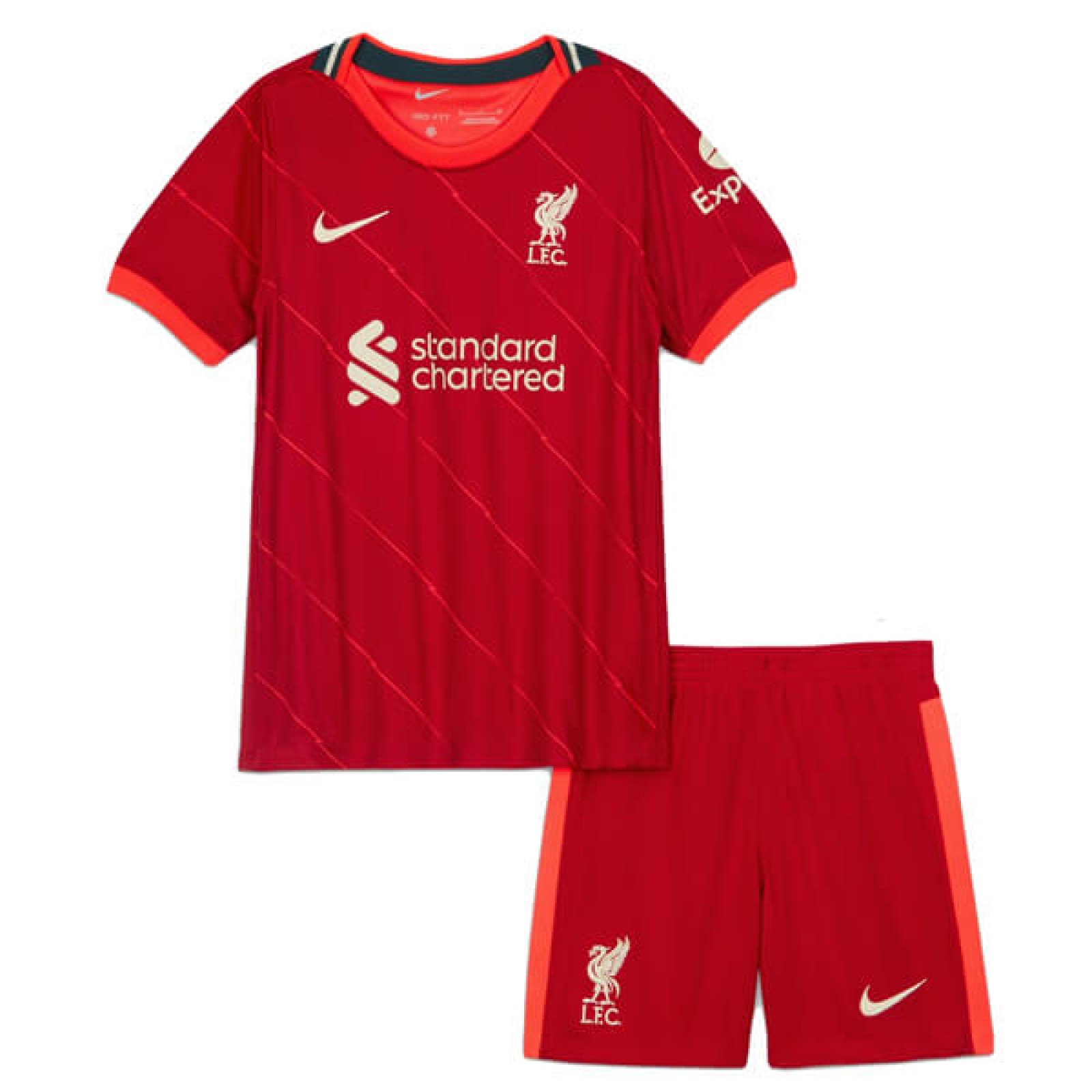 Childrens Liverpool Home Football Kit 2021/22 | Free Shirt Printing at ...